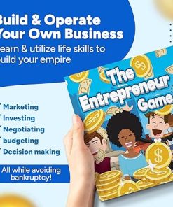 The Entrepreneur Game – Award-Winning STEM Accredited Board Game for Kids & Adults | Teaches Money Management, Business Strategy & Financial Literacy | Best in STEM, Mom’s Choice Award Winner 2024 2