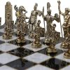 Handmade Historical Rome Chess Set for Adults with Marble Board 4 in 4 Handmade Historical Rome Chess Set for Adults with Marble Board 4 in 4