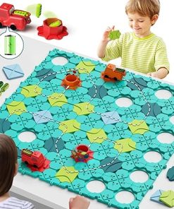 Logic Road Builder Toys for Kids, Puzzle STEM Games for Ages 4-8