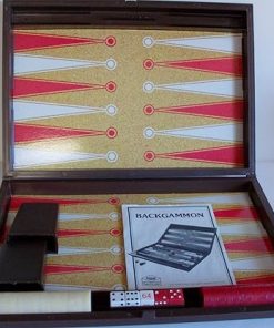 Vintage 1977 Tournament Backgammon Set with Storage Case 2