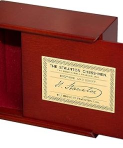 Library Size Slide Top Chess Box by House of Staunton