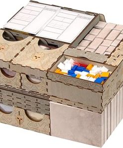 SMONEX Wooden Organizer for Frosthaven Board Game with Stylish Engravings