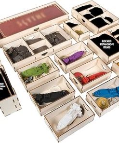 Scythe Legendary Expansion Game Organizer – Wooden Box with Trays