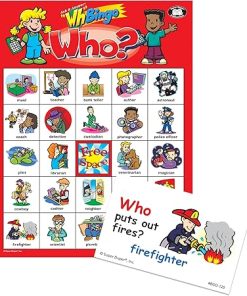 Super Duper Publications | Ask & Answer® Wh Bingo Board Game | Comprehension, Verbal, and Communication Skills | Who, What, Where, When, and Why Questions | Educational Resource for Children 2
