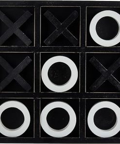 Deco 79 Black Traditional Wood Classic Game Set for Housewarming Gift 2