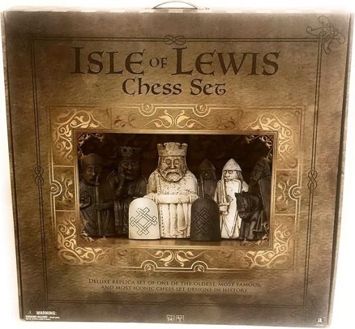 Isle of Lewis Chess Set Classic Handcrafted Checkered Game Pieces