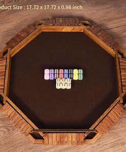 Vamslove Shut The Box Dice Game for 8 Players Upgraded Wooden Board 2