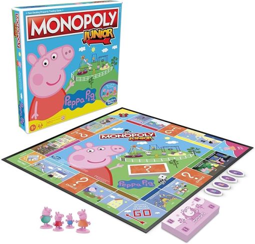 Monopoly Junior Peppa Pig Edition Board Game for Kids Ages 5 and Up - Image 2