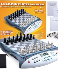 Talking Chess Master Electronic Chess Set with 2000 ELO Rating for Strategy