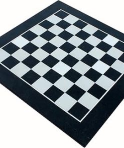 StonKraft 12×12 Black Natural Granite and White Marble Chess Board
