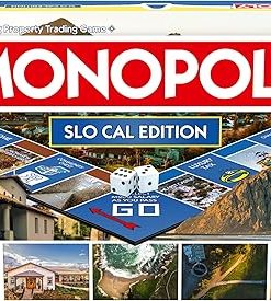 Monopoly Board Game SLO Cal Edition for 2-6 Players Family Fun 2