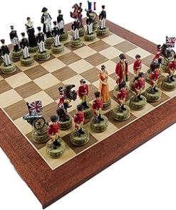 Bello Games Hand Painted Napoleon and Wellington Chess Set for Two