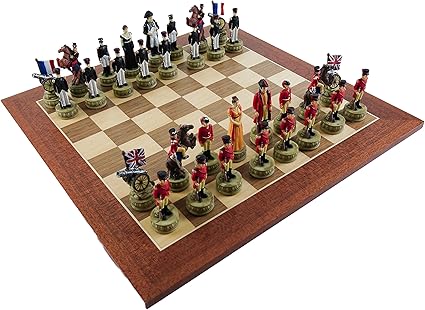 Bello Games Hand Painted Napoleon and Wellington Chess Set for Two Bello Games Hand Painted Napoleon and Wellington Chess Set for Two