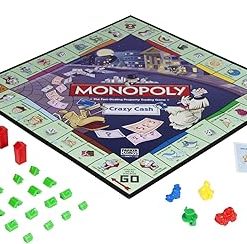 Monopoly Crazy Cash Fun Board Game for Family Game Night