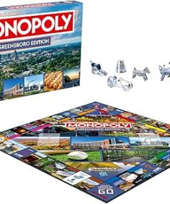 Greensboro NC Monopoly Board Game for 2-6 Players Family Fun Night