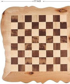 VAMSLOVE Large Wooden Chess Board Set with 3.5 Inch King Pieces 2