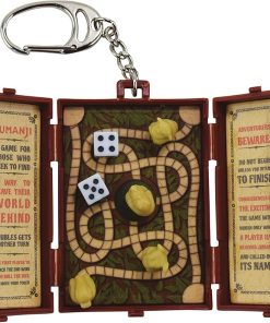 World’s Coolest Miniature Jumanji Board Game Keychain – Accurate Novelty Film Replica Contains Magnetic Pieces and Dice 2