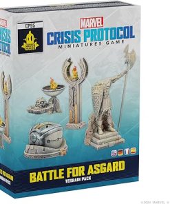 Marvel: Crisis Protocol Battle for Asgard Terrain Pack – Enhance Your Battles with Asgardian Terrain! Tabletop Superhero Game, Ages 14+, 2 Players, 90 Minute Playtime, Made