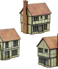 Pike and Shotte Epic Battles Town Houses Scenery Pack Model Kit