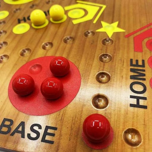 Marble Board Game Original Large Pine Fast Track for 4 to 6 Players - Image 2