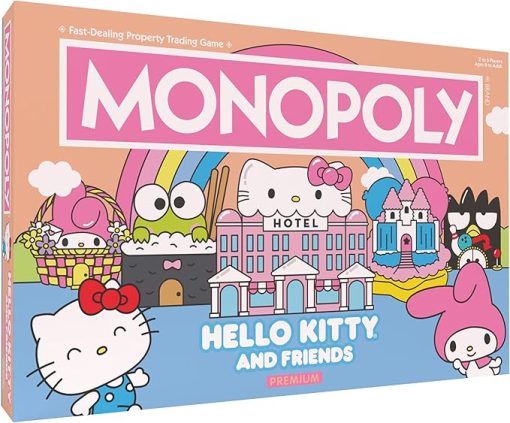 Hello Kitty Monopoly Premium Edition with Rose Gold Tokens and Board