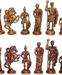 Unique Hand Made Brass Chess Pieces Set for Collectors