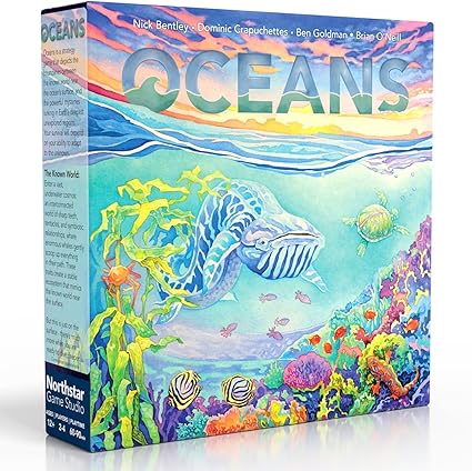 Northstar Game Studio Oceans Board Game – Beautiful Strategy Ecosystem Game | Families, Teens & Adults – 2-4 Players, Age 12+, 90 Mins Northstar Game Studio Oceans Board Game - Beautiful Strategy Ecosystem Game | Families, Teens & Adults - 2-4 Players, Age 12+, 90 Mins