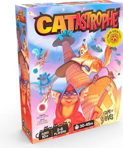 CATastrophe Board Game with Paws Out Expansion for Cat Lovers Ages 10+