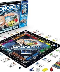 Monopoly Super Electronic Banking Game with Credit Card Reader Italy