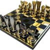 Modern Art Aluminum Chess Set 3″ King with 14″ Board Complete Set 4