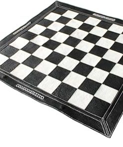 StonKraft 19×19 Inch Genuine Leather Roll-Up Chess Board for Tournaments 2