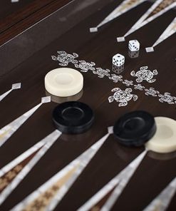LaModaHome Turkish Backgammon Set with Magnetic Closing for All Ages 2