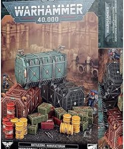 Warhammer 40000 Battlezone Manufactorum Munitorum Armoured Containers Black 2