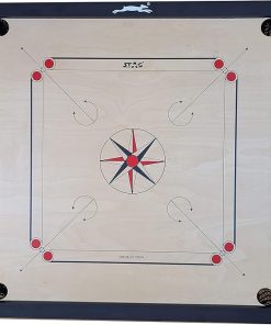 Hobby Carrom Board Game Set with Coins and Striker for Fun Play 2