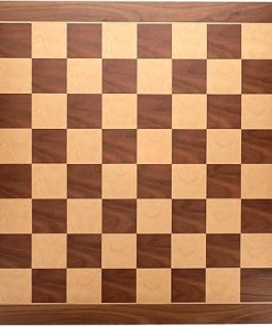 21 Inch Walnut Root Chessboard for Classic Game Enjoyment