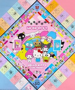 Hello Kitty Monopoly Game with My Melody Badtz-Maru Keroppi Characters 2