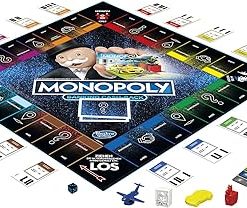 Monopoly Banking Back Board Game with Electronic Card Reader for Ages 8+ 2