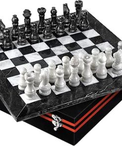 Luxury Marble Chess Set – 12 Inch Handcrafted Board and Storage Box