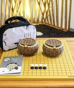 Reversible Go Game Set 19×19 13×13 Wooden Board with 361 Ceramic Stones 2