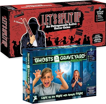 Let’s Split Up + Ghosts in The Graveyard Redux – Spooky Games for Kids & Teens | Outdoor Games for Teens & Kids | Horror Board Game Alternative | Thrilling Active Fun! Let's Split Up + Ghosts in The Graveyard Redux - Spooky Games for Kids & Teens | Outdoor Games for Teens & Kids | Horror Board Game Alternative | Thrilling Active Fun!