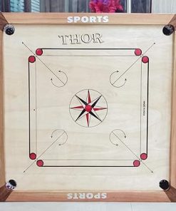 32 Inch Carrom Board Wooden Coins Striker Powder Home Decor Gift