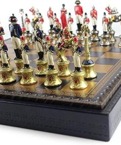 Chess Board 219GB with Small Napoleon Chess Pieces for Purchase