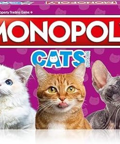 Cats Monopoly Board Game English Edition for Fun Family Play Ages 8+ 2