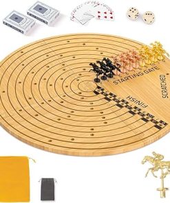 Horse Racing Board Game with Luxury Metal Horses for Family Game Night