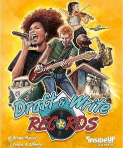 Draft and Write Records Music Board Game for 1-6 Players Age 10+