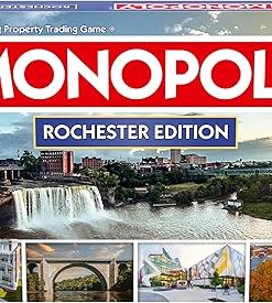 Monopoly Board Game Rochester NY Edition for 2-6 Players Family Fun 2