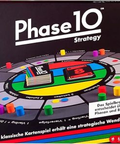 Phase 10 Strategy Board Game by Mattel for 2-6 Players Ages 7 and Up
