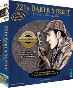 Deluxe 221B Baker Street Board Game for 2-6 Players with 200 Adventures
