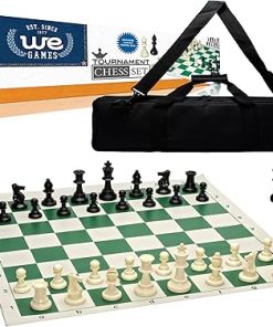 Tournament Chess Set with Canvas Bag – 3.75 Inch King Double Weighted