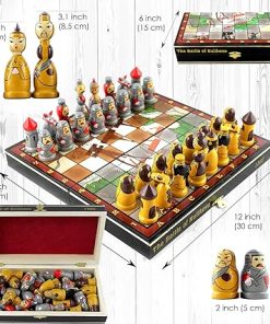 Russian Chess Set Russian Dolls Themed Chess Kulikovo Battle Knights vs Mongols 2